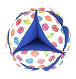 *Tela de algodón Pelota Montessori - Mariquitas (Azul)