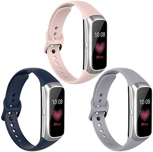 Watbro Compatible with Samsung Galaxy Fit SM-R370 Bands,Adjustable Soft Silicone Replacement Band Straps Wristbands Bracelet Fit Samsung Galaxy Fit Fitness Smartwatch for Women Men