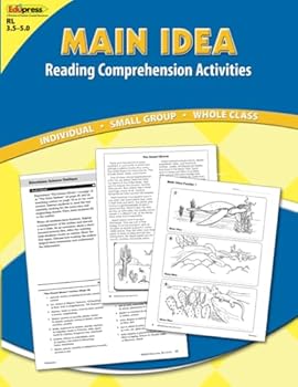 Paperback Reading Comprehension Book Main Idea Blue Level: Reading Comprehension Activities Book