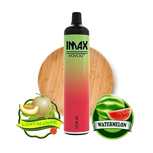 Elektronische Einweg-Zigarette von VOVCIG I 4000 Züge I E-Shisha I ohne Nikotin I 1000mAh(Wassermelone-Cantaloupe) Cover