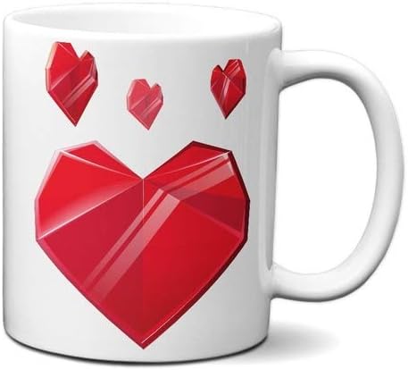 Caneca Presente Namorados Coração Cristal Casal Criativo