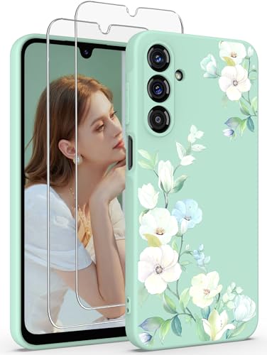 Yucenx Samsung Galaxy A17 5G �P�[�X�A�K�[���Y ���f�B�[�X �t���[���� �t�� �V���R�� �X�}�z�P�[�X �ϏՌ� ���h�~ �\�t�g�ی�P�[�X Galaxy A17 5G (�n�C�r�X�J�X) �p 2X �X�N���[���v���e�N�^�[�t��