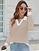 Micoson Fall Color Block Preppy Sweaters Fashion C... #4