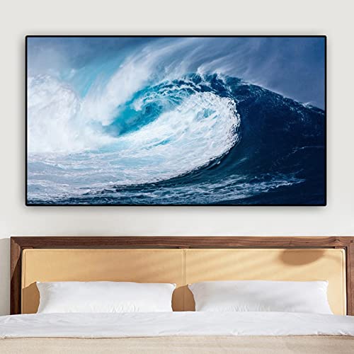 Kits diamant painting vagues grand format 40x80 mosaïque adulte broderie diamant