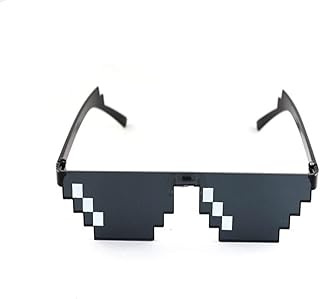 Lsdnlx Occhiali da Sole,Occhiali caricati Freddi Occhiali da Sole 2D World Occhiali da Sole Star Occhiali da Sole Cosplay Party