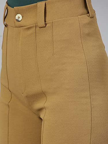 Image of KOTTY Women Polyester Blend Solid Trousers