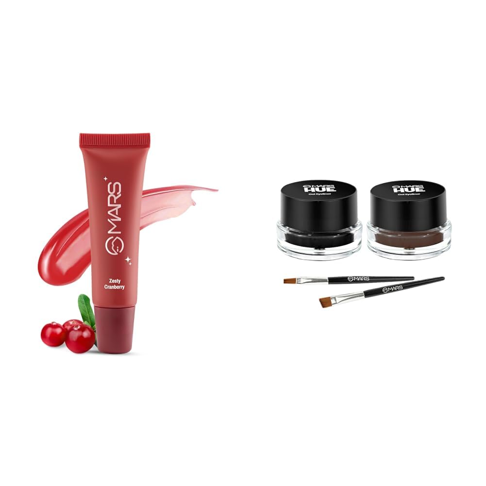 MARS Lippy Top Hydrating Lip Gel 10ml 04-ZESTY CRANBERRY MARS 2-In-1 Hue Gel Matte Eyeliner-picture-26