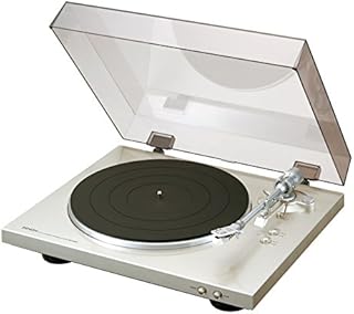 Denon DP-300F Gramofon, Srebrny, 60 dB