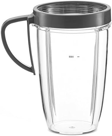 Preferred Parts Tall Replacement Cups for NutriBullet High-Speed Blender/Mixer | 24 oz Nutribullet Cup with Comford Handle Lip Ring