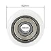 uxcell Ball Bearing Guide Pulley Roller Round Wheel 8x30x8.5mm Double Metal Shielded (GCr15) Chrome Steel Bearings 4pcs