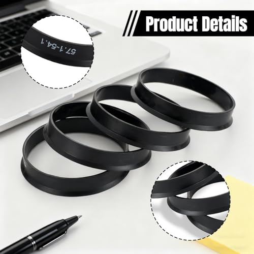 Ztolbriy 4X Zentrierringe 66.6 auf 57.1 mm Radnabenringe Kompatibel mit VW, für Mercedes für Benz, für Audi – Präzise Passform, Hochwertiger Kunststoff Schwarz, Ideal für Nabendeckel für VW
