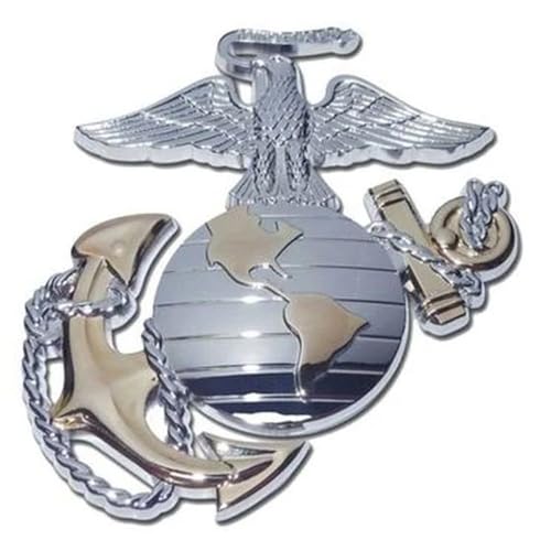 Image of USMC Eagle Globe Anchor Premium Metal Emblem