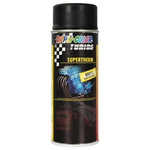Dupli-Color 191794 Supertherm-/Kunststoff-Spray, 400 ml, 800°C, Schwarz