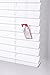 Funky Gadgets Smooth Faux Wood Wooden Venetian Blinds with Strings and THE OTHER with TAPE 50mm Slats TRIMMABLE (White, 90cm width x 150cm drop)
