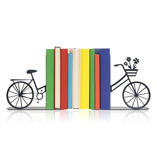 Bicycle Bookends Metal Bike Decor Bicycle Book Ends for Shelves