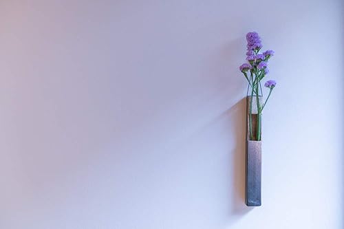 Jarrón de flores de cerámica japonesa para decoración del hogar, jarrón de pared Shigaraki Ware 9.4 pulgadas (natural)