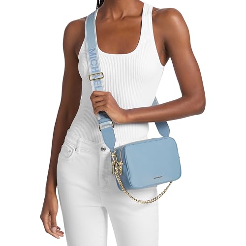 Image of Michael Kors Bryant Medium Double Zip Chain Camera Crossbody Bag