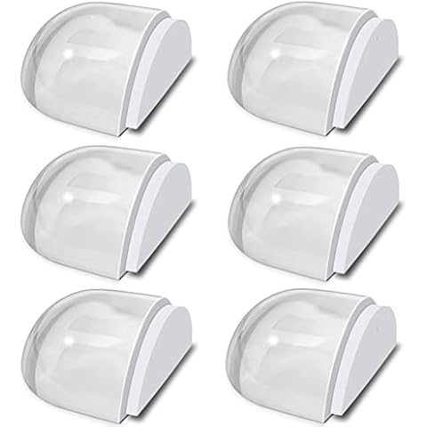 Juego de 6 Topes para Puerta Adhesivos Sonfedo Transparente Cover