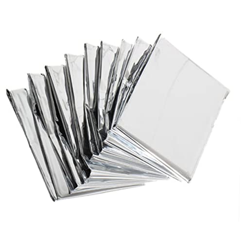 GAROZATION 5pcs Reflective Foil Slices Emergency Blanket Plant Cover Heat Reflective Film for Outdoor Use Portable and Space-Saving Insulation for Cold Weather