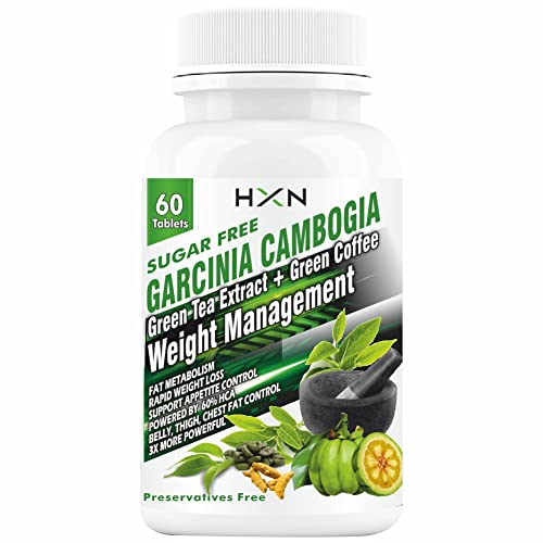 HXN Fat Burner For Men & Women With Green Coffee Extract & Green Tea Supplements, Garcinia Combogia To Promote Belly Fat Burners & Weight Loss Products-60 Keto Tablet (Pack 1) HXN Fat Burner For Men & Women With Green Coffee Extract & Green Tea Supplements, Garcinia Combogia To Promote Belly Fat Burners & Weight Loss Products-60 Keto Tablet (Pack 1)