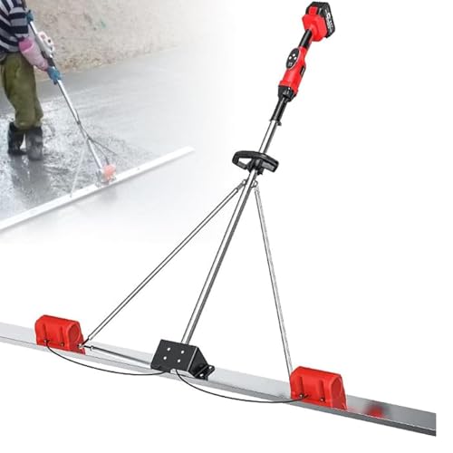 Macchina vibrante per massetto in calcestruzzo, strumento elettrico senza fili con 9 impostazioni di velocità per finitura in calcestruzzo