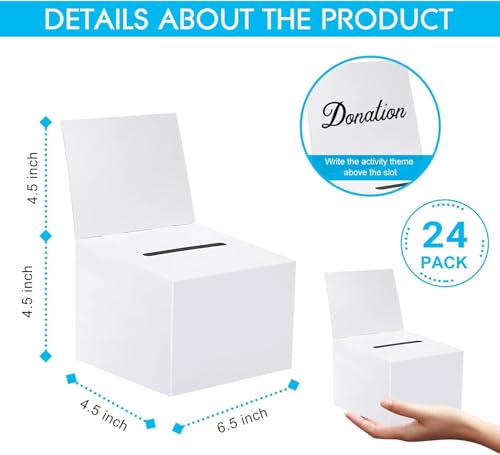 Cajas de cartón para rifas con cabecera extraíble para eventos comunitarios 3