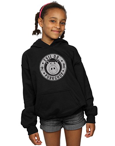 Disney Girls Toy Story Evil Dr Pork Chop Logo Hoodie 5-6 Years Black