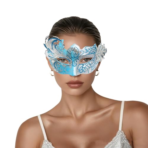 Générique Vénitien Masque Femme Homme Masque de Mascarade Vénitien Mascarade Bal Masqué pour Couple Les Yeux pour Halloween Carnaval