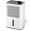 Erikssøn - Dehumidifier Per Casa 16 Litri Con Timer 24H, Sicurezza Per Bambini, Deumidificatore Portatile Con Display LED/Digitale, Deumidificatore Casa Muffa - Deumidificatori Deumificatore (Bianco)