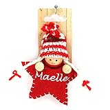 Décoration à suspendre Maëlle - Suspension de Noël en forme d\'étoile