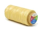 Flat Waxed Thread for Leather Sewing - Leather Thread Wax String Polyester Cord for Leather Craft St