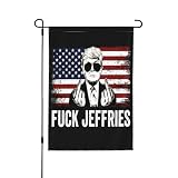 Fuck Hakeem-Jeffries flag Jeffries Sucks Republican Anti Democrat 12x18 Garden Flags Double-Side Banner No Flagpole