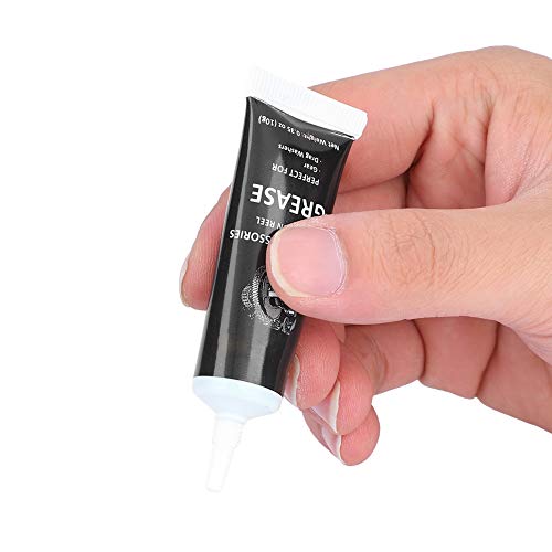 Schmieröl-Schmierfettset, Stoß reduzieren Rostschutzschmierfett-Angelrolle Schmiermittel-Angelrollenfett Wasserdichte, flache Rolle für Spinnrollen(schwarz)