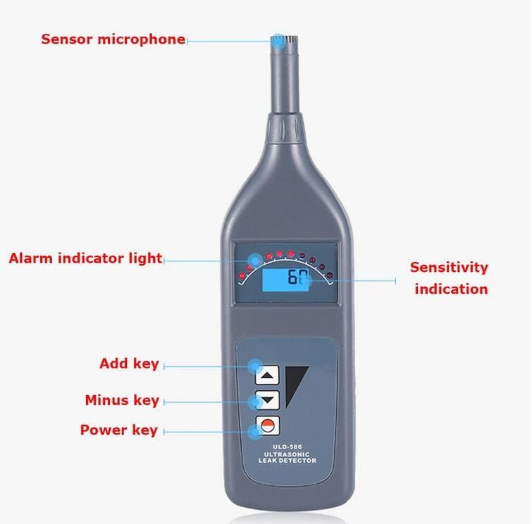 Ultrasonic Gas Leak Detector High-Precision Air Conditioning Pipe Tire Leak Detector ULD-586