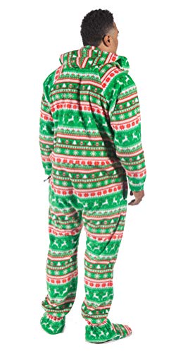 Image of Forever Lazy Footed Adult Onesies, One-Piece Pajama Jumpsuits for Men and Women, Unisex. with Detachable Feet.