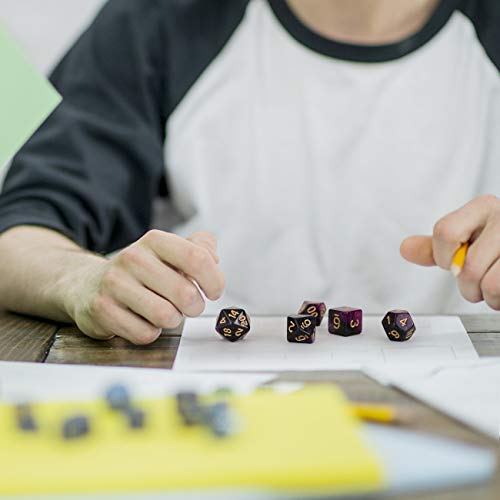 DnD Würfel GWHOLE 6 x 7 (42 Stück) Set aus polyedrischen Spielwürfeln