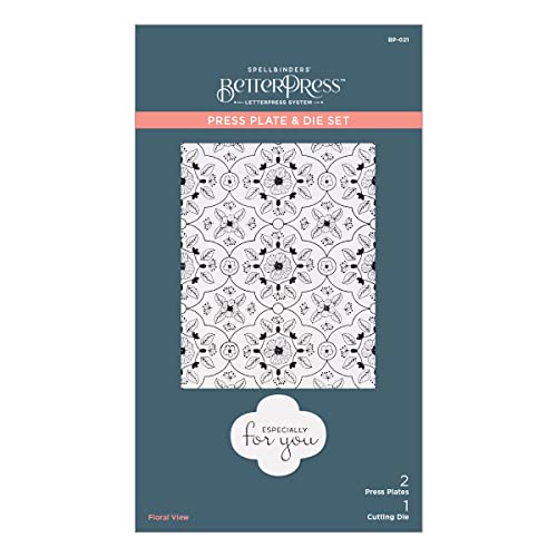 Floral View Betterpress Plate, Metal, ONE