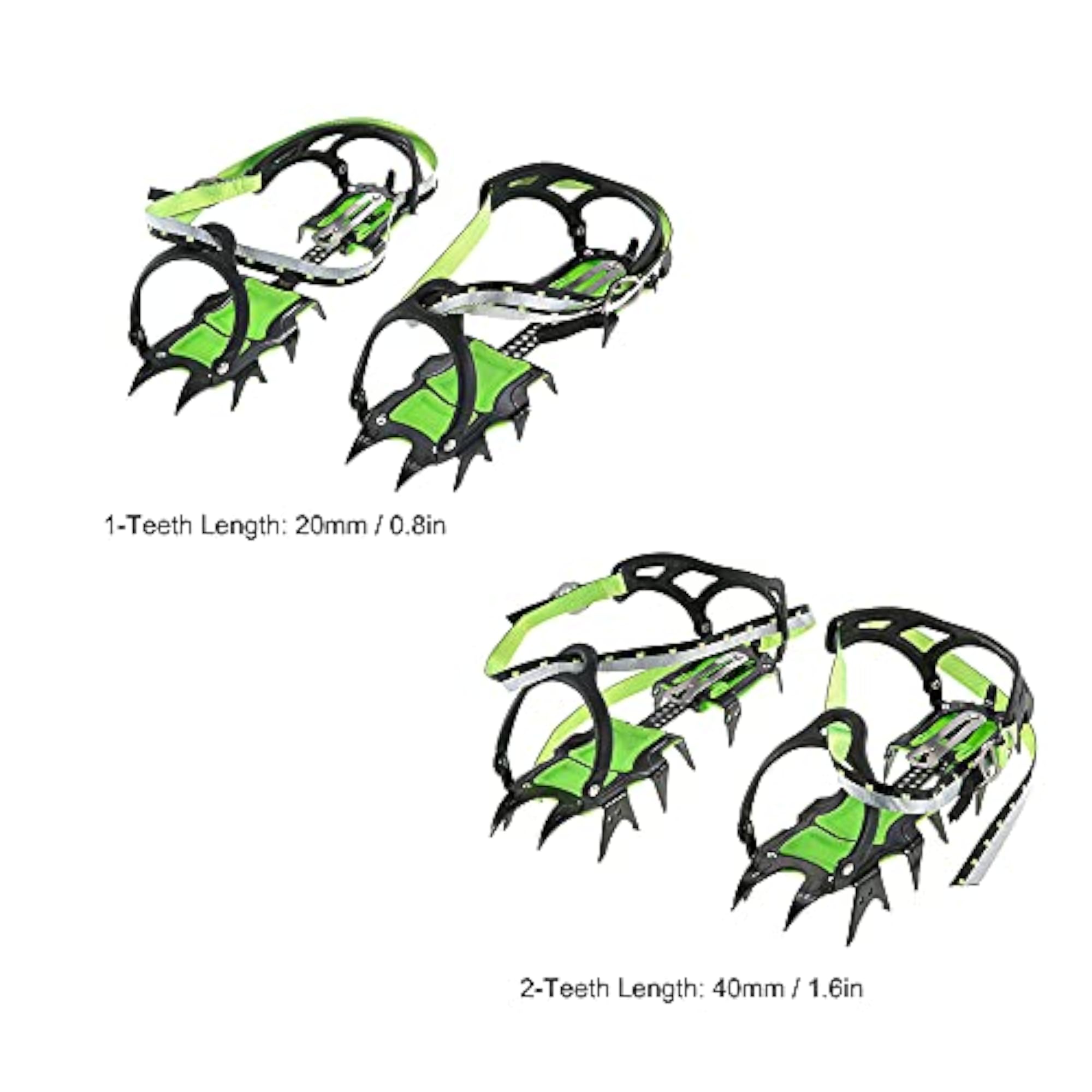 14-Point Manganese Steel Climbing Gear Crampons
