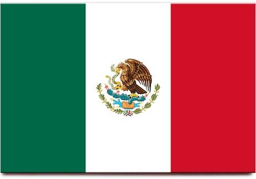 Mexico Flag Fridge Magnet Guadalajara Monterrey Puebla Travel Souvenir