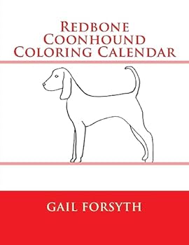 Paperback Redbone Coonhound Coloring Calendar Book