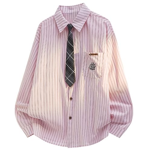 Chemise ajustée à manches longues pour homme rayée et basique