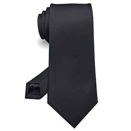 RBOCOTT Solid Color Tie Formal Necktie for Men
