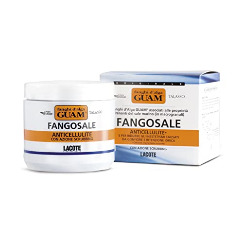 Guam, Talasso Fangosalz, Anticellulite Scrub mit Guam Meeresalgen und Exfolierendem Meersalz in Mikrogranulaten, Made in Italy, 500 g Packung