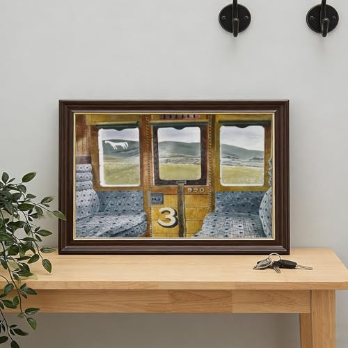 Paysage de train Salisbury Plain Ravilious affiche toile cadre - 7