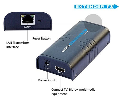 Kenuco Lkv373 Hdmi Extender Over Ethernet Up To 120M / 390 Ft #TOP4