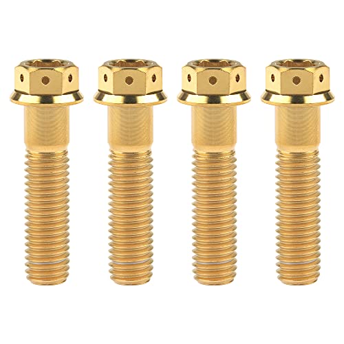 Tornillos M10 de titanio color oro anticorrosión para fijación exacta