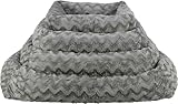 Trixie orthopädisches Hundebett Vital Loki 65 × 50 cm in grau - hochwertiges Hundekissen mit Memory Foam - Hundekorb für kleine Hunde - gelenkschonend und entlastend - 37931
