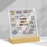 Mental Health Matters Acrylic Desk Sign