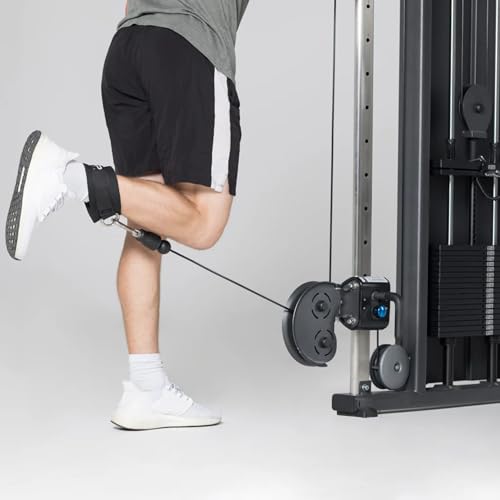 Image of REP Fitness LAT Pulldown and Low Row Cable Machine Attachments and Functional Trainer Attachments - Curl Bar, D-Handle, Ankle Cuff, Tricep Rope, Sports Handle, Straight Bar, Row, Chinning Triangle