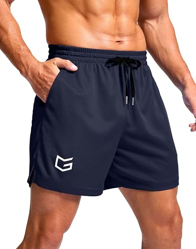 Image of G Gradual Men's Athletic Workout Shorts with Pockets 5 inch /7 inch /9 inch Lightweight Quick Dry Gym Basketball Running Shorts for Men